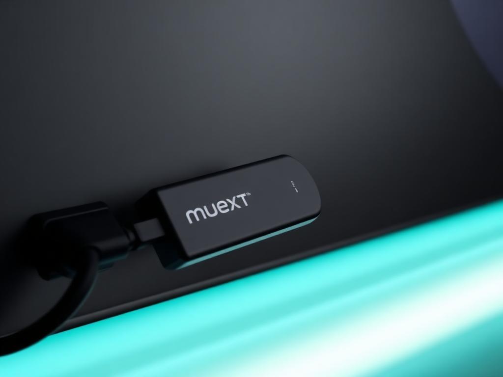 Boîtier IPTV HDMI stick branché sur une TV — type Fire Stick 4K Max