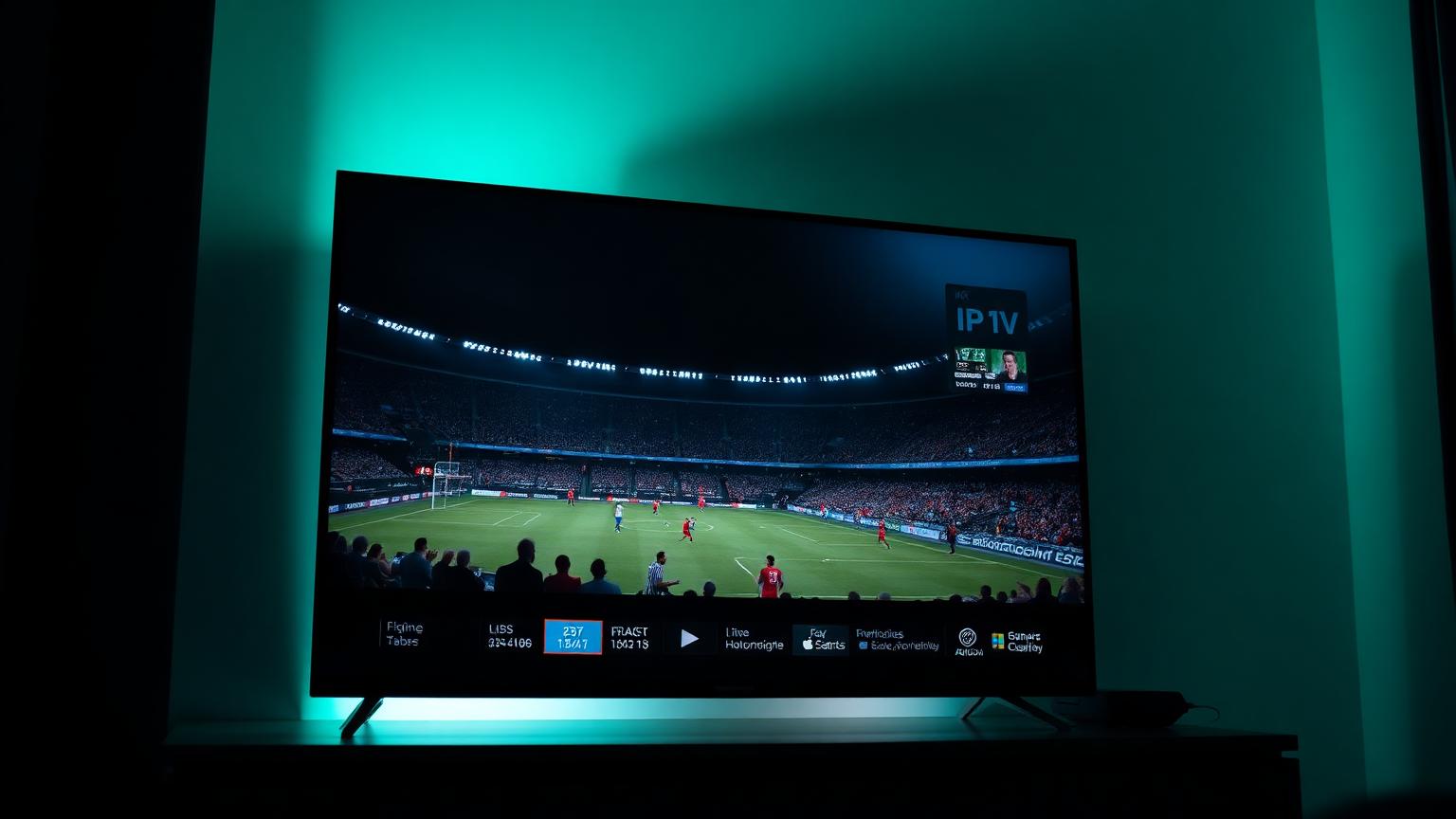 Boss IPTV streaming a live sports event on a 4K TV — 2026 review