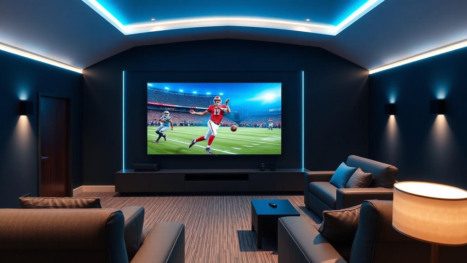 IPTV Great streaming live sports on a 4K TV in a premium home theater — 2026 review